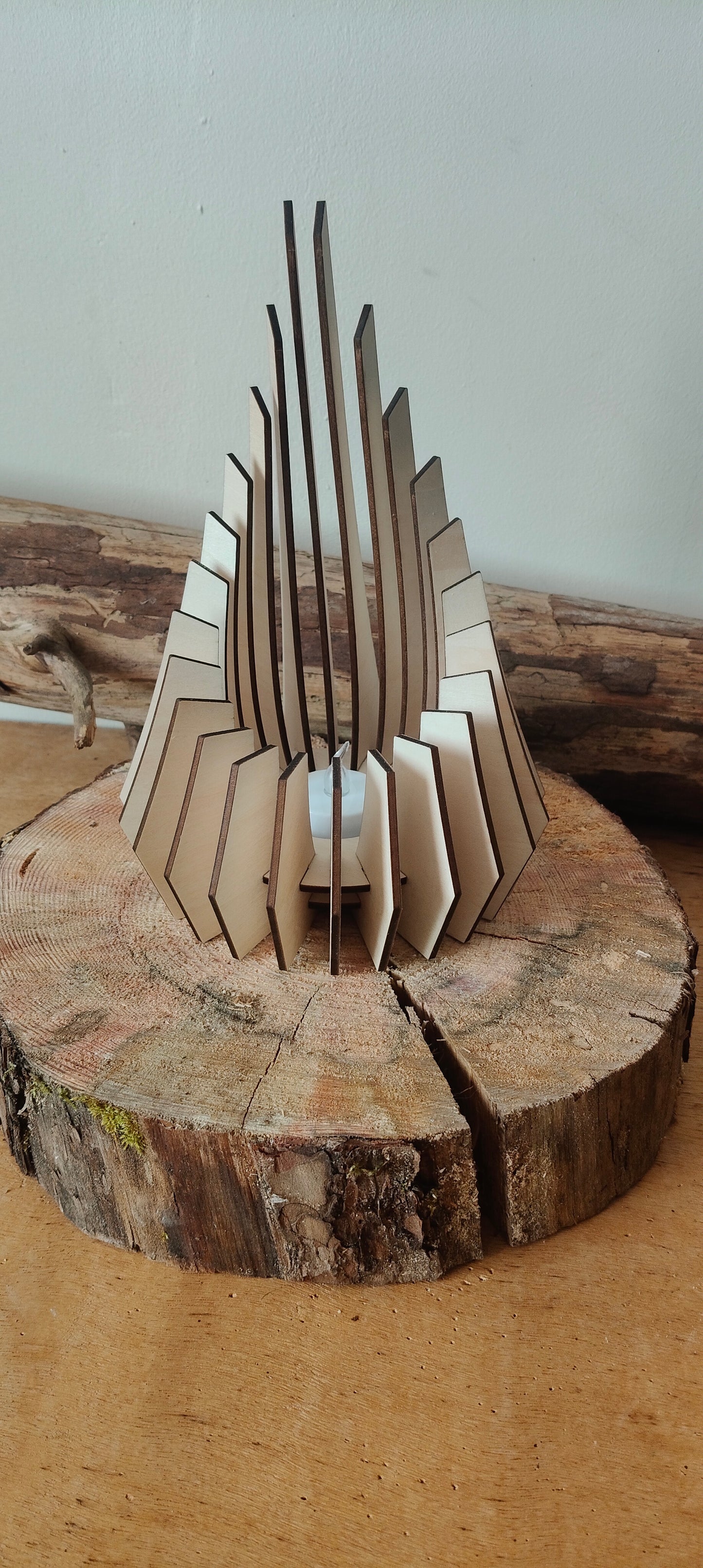 Photophore en bois – Création artisanale française